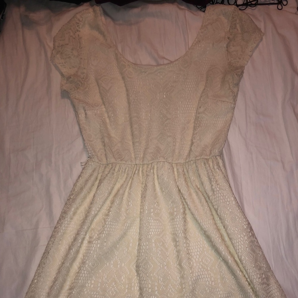 Cream Lace Dress
